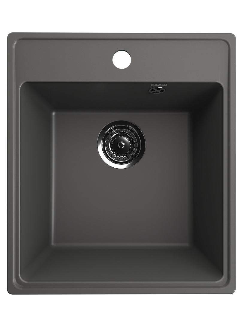 Мойка кухонная Ulgran Quartz Forte 425-09 42,5x48,5 см, асфальт