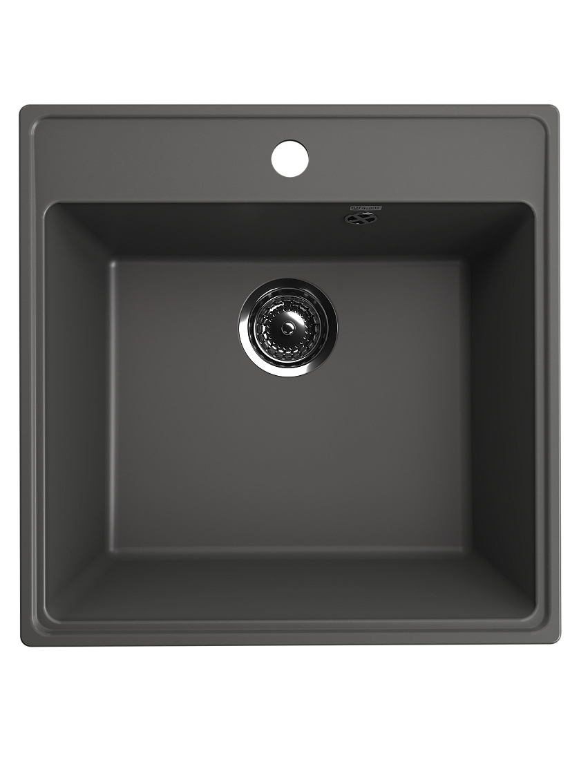Мойка кухонная Ulgran Quartz Forte 505-09 50,5x50,5 см, асфальт