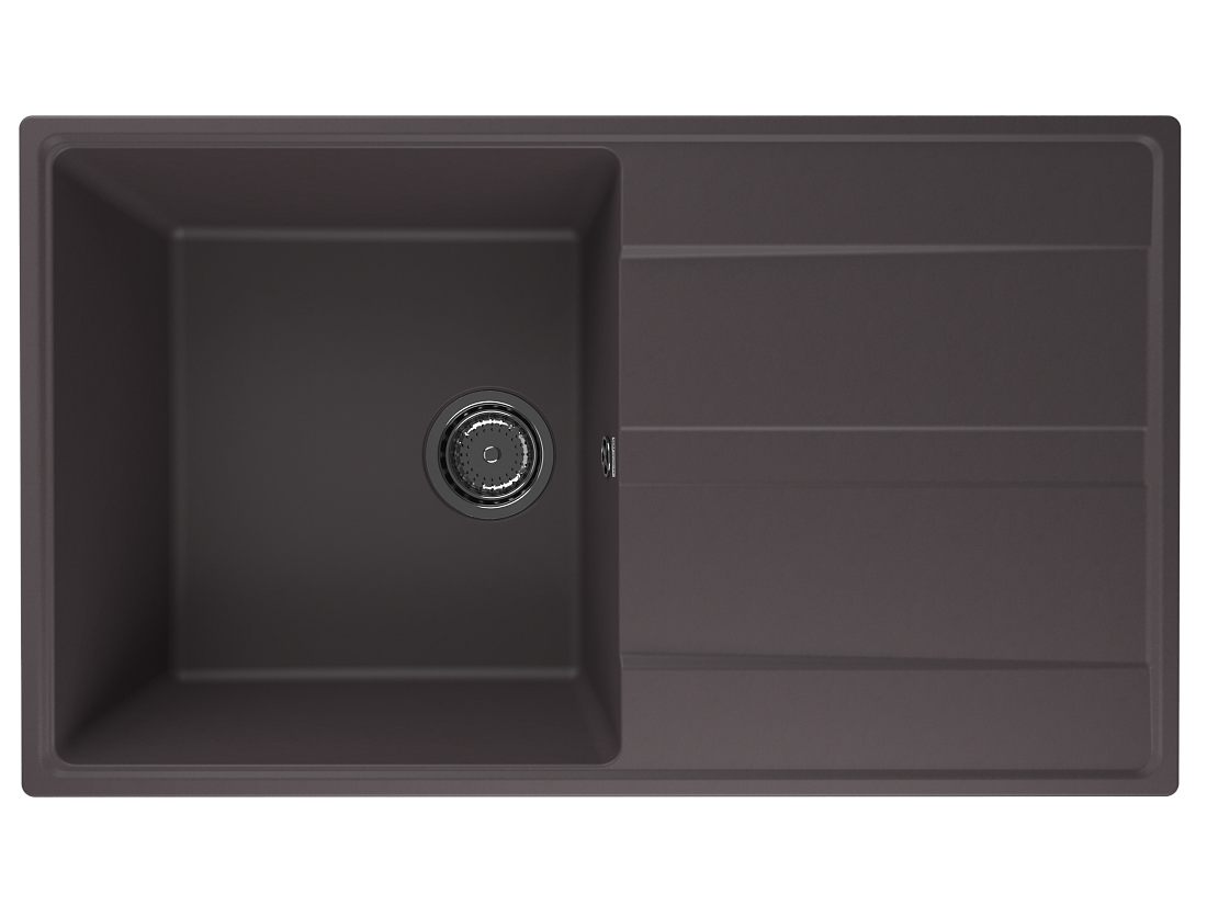 Мойка кухонная Ulgran Quartz Prima 850-06 85x50 см, трюфель