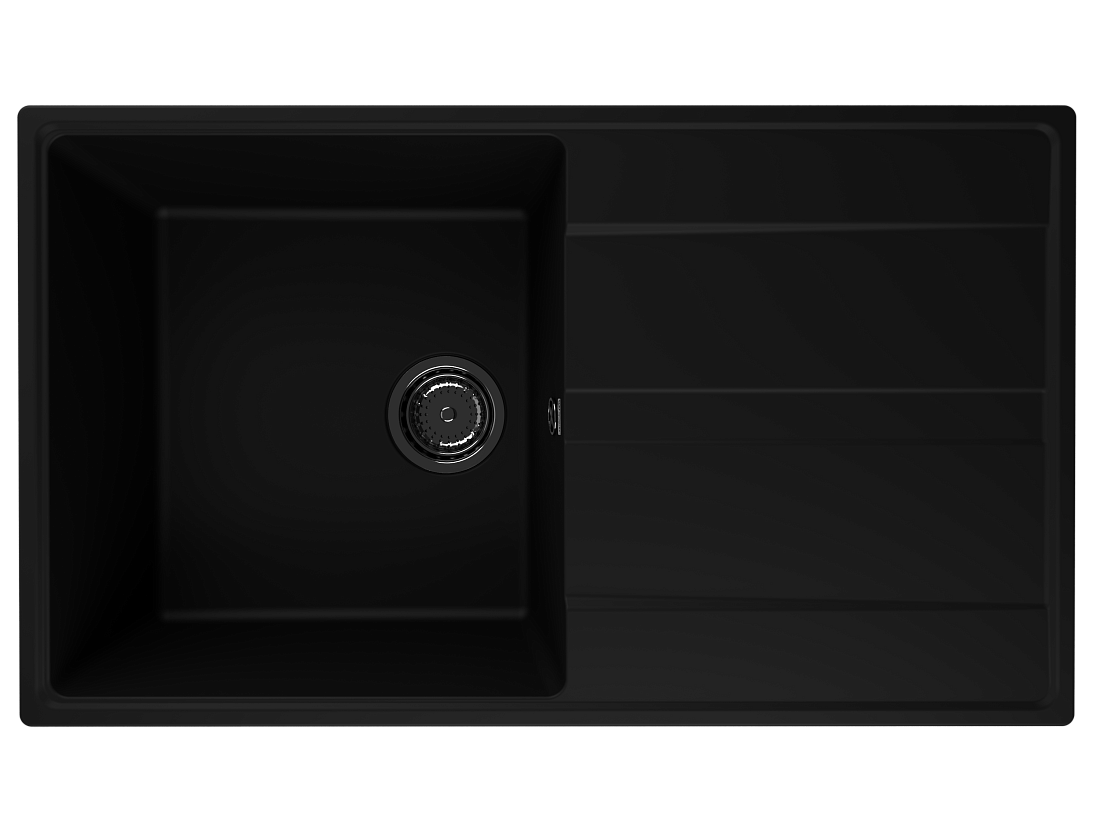 Мойка кухонная Ulgran Quartz Prima 850-07 85x50 см, уголь