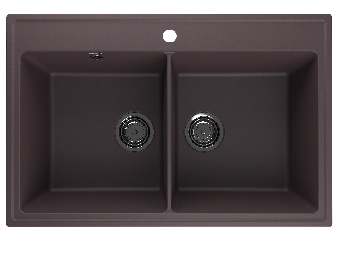 Мойка кухонная Ulgran Quartz Ruma 780-06 78x51 см, трюфель