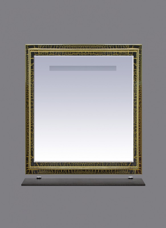 Зеркало Misty Fresko 75 краколет/черный патина