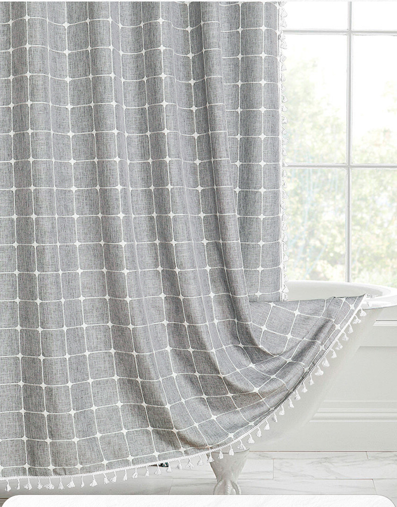Штора для ванной Blonder Home Cell Grey CLL03 180x200 серая