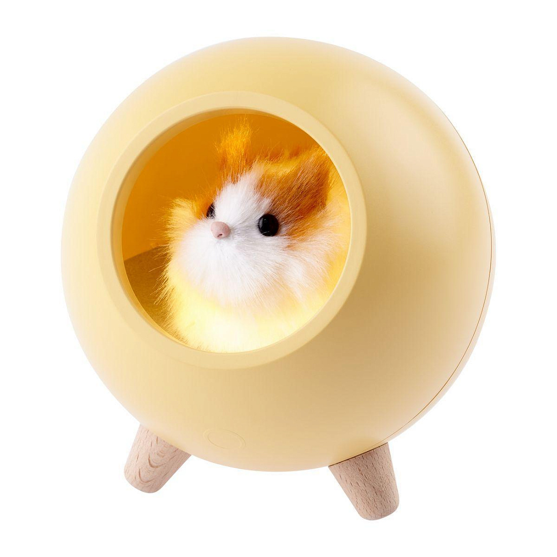 Светильник-ночник ЭРА Хомяк желтый NLED-468-1W-Y