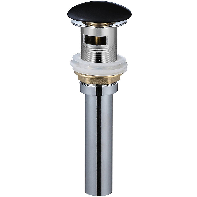 Донный клапан для раковины WeltWasser WW PP MT-BL click-clack черный матовый