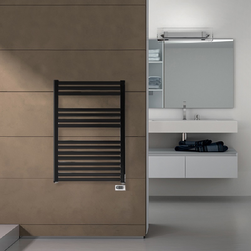 Электрический полотенцесушитель Irsap Ares 58х81,8 черный матовый