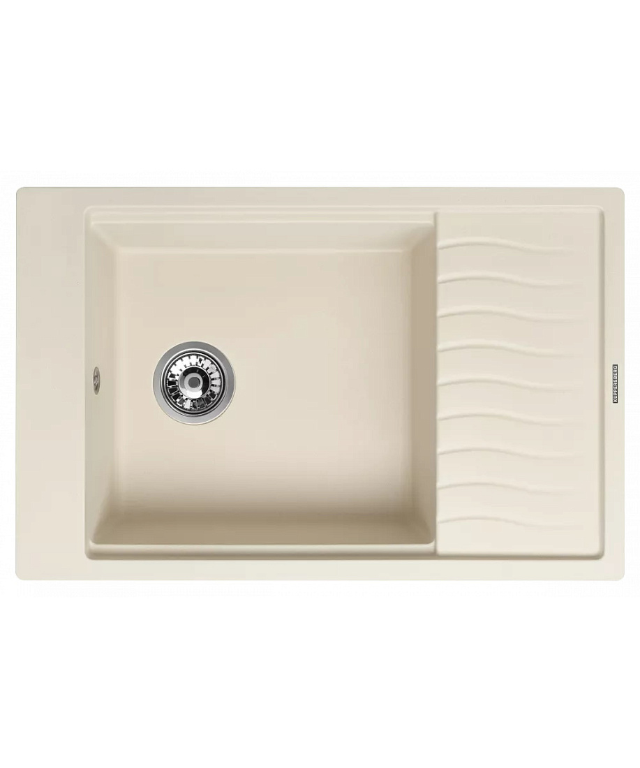 Мойка кухонная Kuppersberg Mila 1B1D Ecru встраиваемая