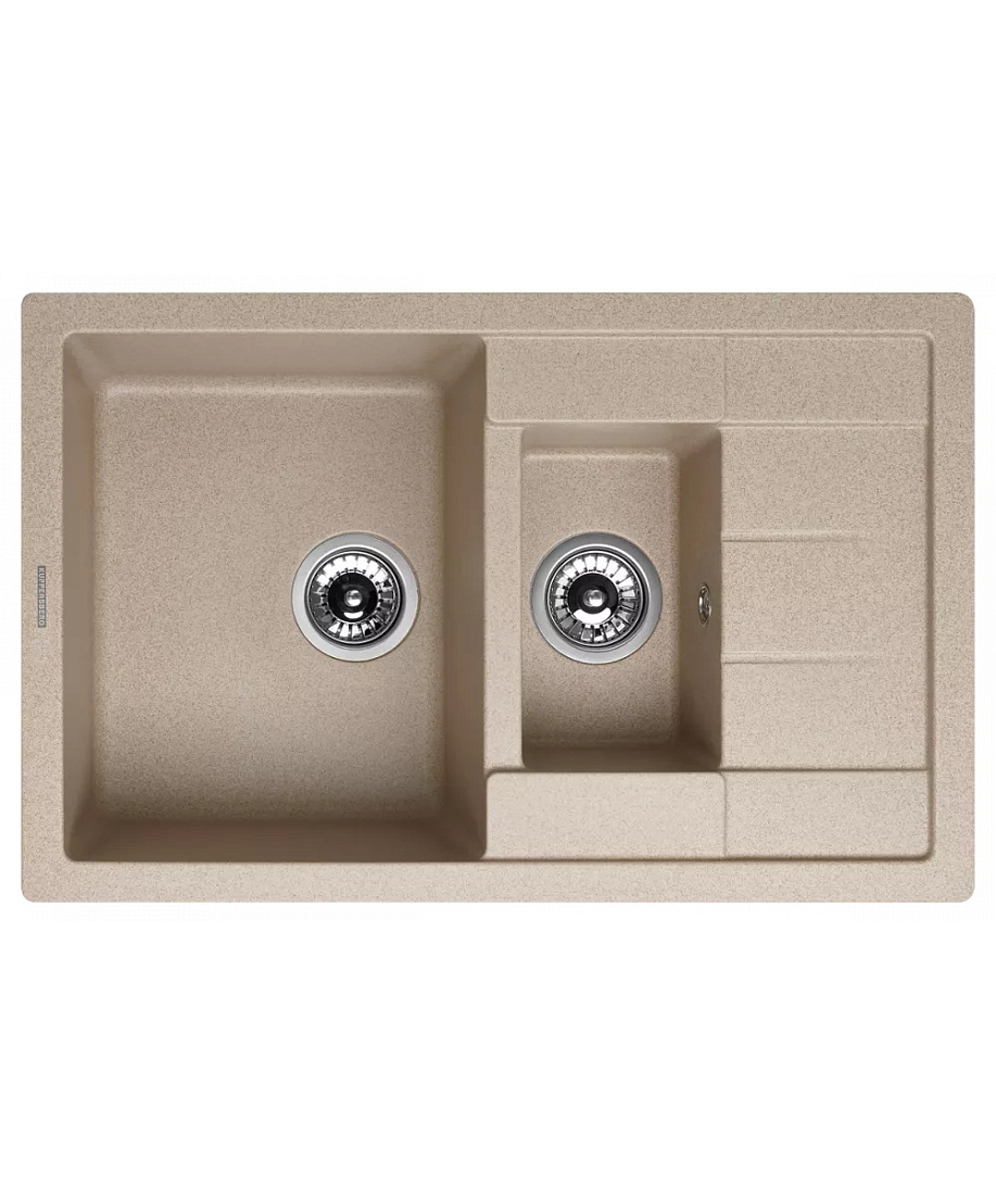 Мойка кухонная Kuppersberg Modena 1,5B1D Sand встраиваемая