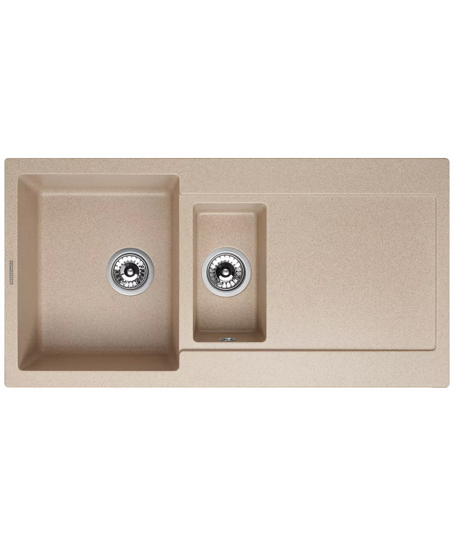 Мойка кухонная Kuppersberg Modena 1,5B2D Beige встраиваемая