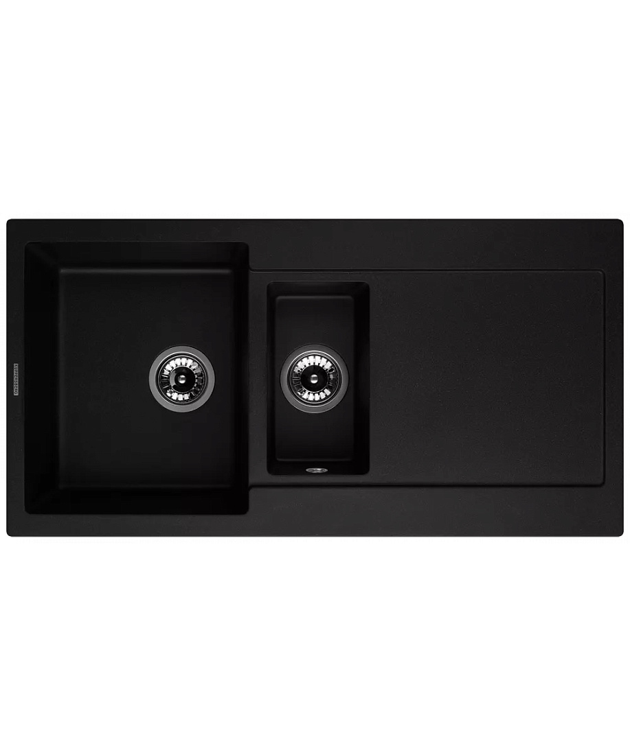 Мойка кухонная Kuppersberg Modena 1,5B2D Black встраиваемая