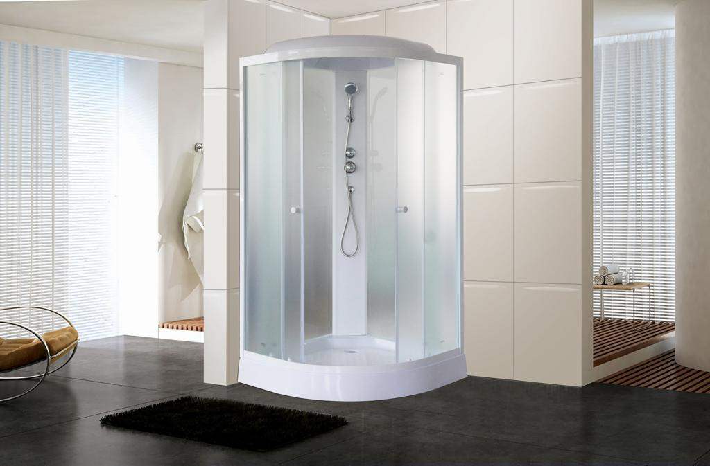 Душевая кабина Parly EF831 80х80 профиль белый, стекло матовое