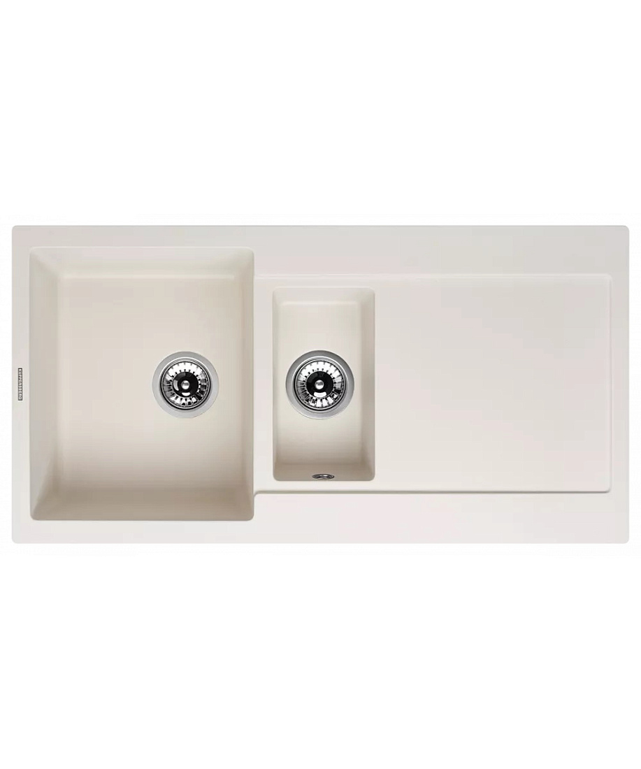 Мойка кухонная Kuppersberg Modena 1,5B2D White встраиваемая