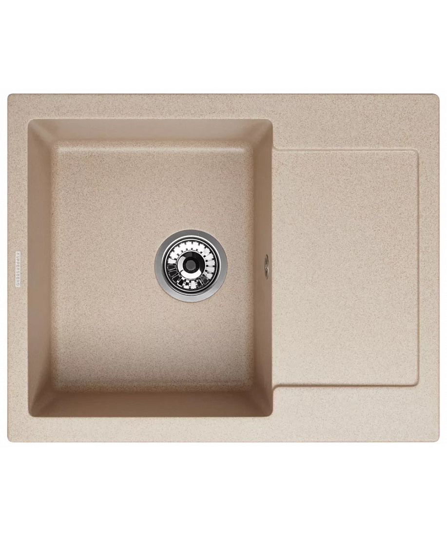 Мойка кухонная Kuppersberg Modena 1B1D Sand встраиваемая