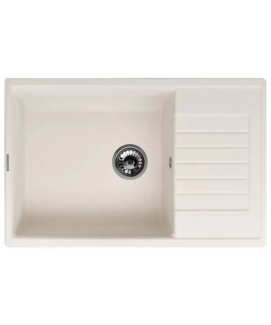 Мойка кухонная Kuppersberg Roys 1B1D White встраиваемая