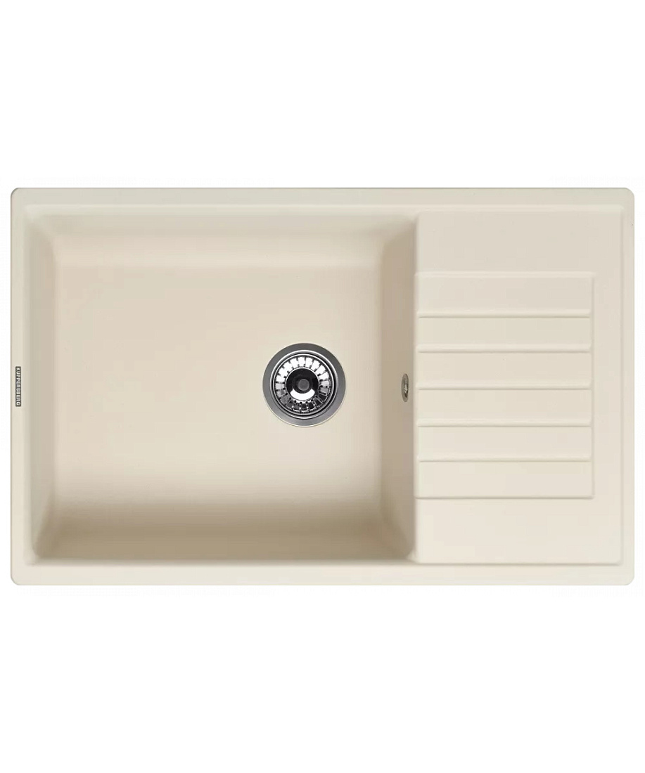 Мойка кухонная Kuppersberg Roys 1B1D Ecru встраиваемая