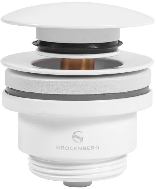 Донный клапан для раковины Grocenberg GB106W белый