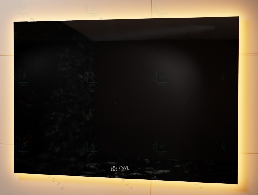 Зеркало Owl 1975 Line Н 100х70 с подсветкой и сенсором