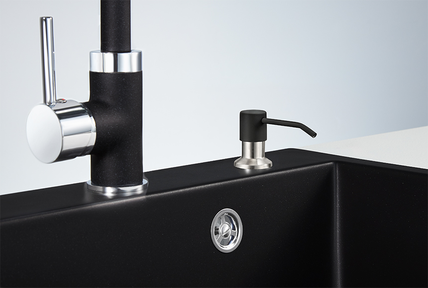 Дозатор Granula GR-1403 для жидкого мыла встроенный, турмалин