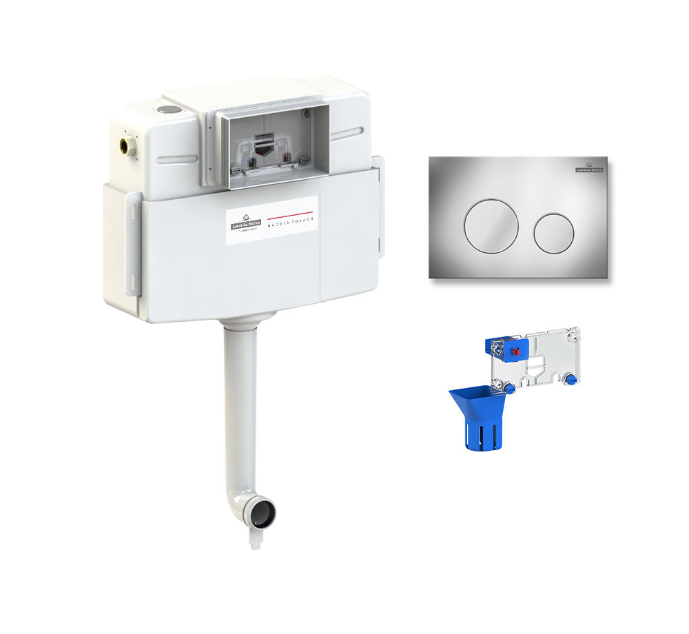 Комплект бачка скрытого монтажа для приставного унитаза 3 в 1 Lavinia Boho Relfix 77030059