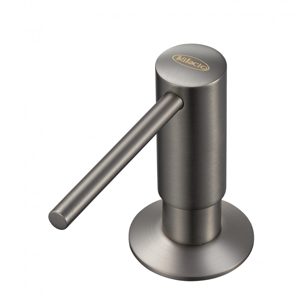 Дозатор Milacio Ultra MC.931.GM для моющего средства. вороненая сталь