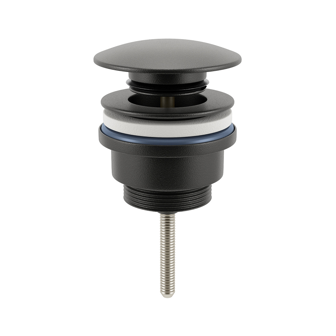 Донный клапан для раковины Wellsee Drainage System 182140000 клик-клак, черный