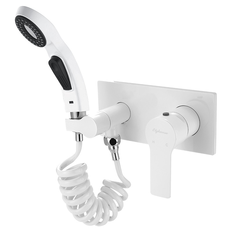 Гигиенический душ Elghansa 15Q0943-White (Set-57) встраиваемый, белый