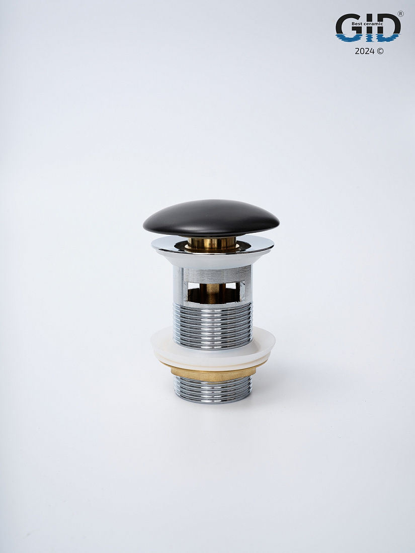 Донный клапан для раковины Gid Blm100-1 керамический, с переливом