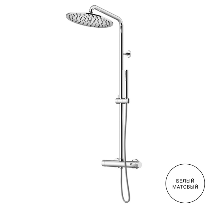 Душевая стойка Gattoni CIRCLE ONE 9095/PDBO белая