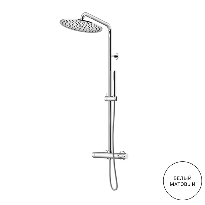 Душевая стойка Gattoni CIRCLE TWO 9195/PDBO белая