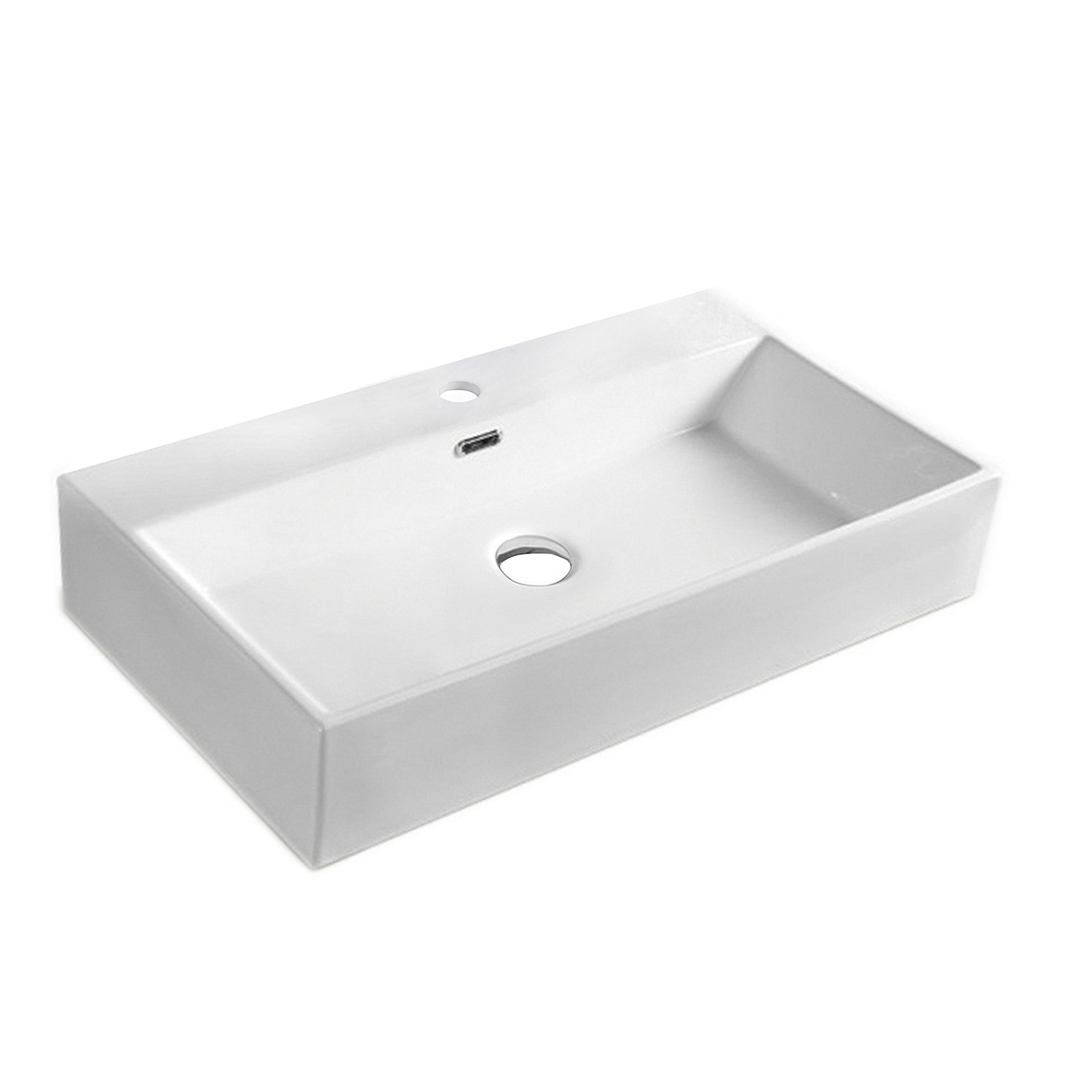 Раковина накладная Staro GEMINI 75 BLANCO BRILLO 75х42