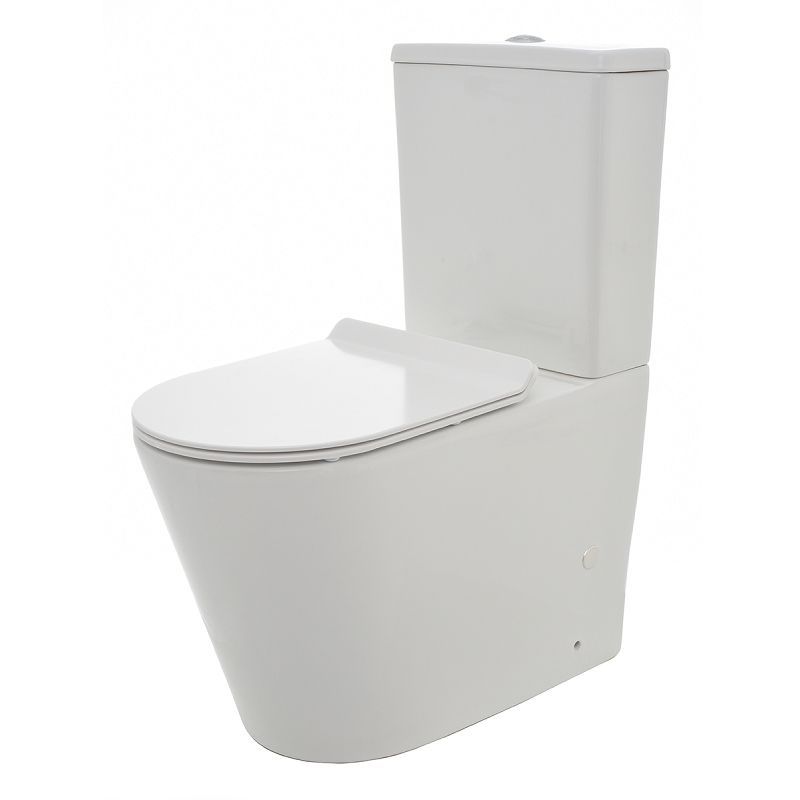 Унитаз напольный безободковый Bauedge Nimb NK0001-PRO, белый