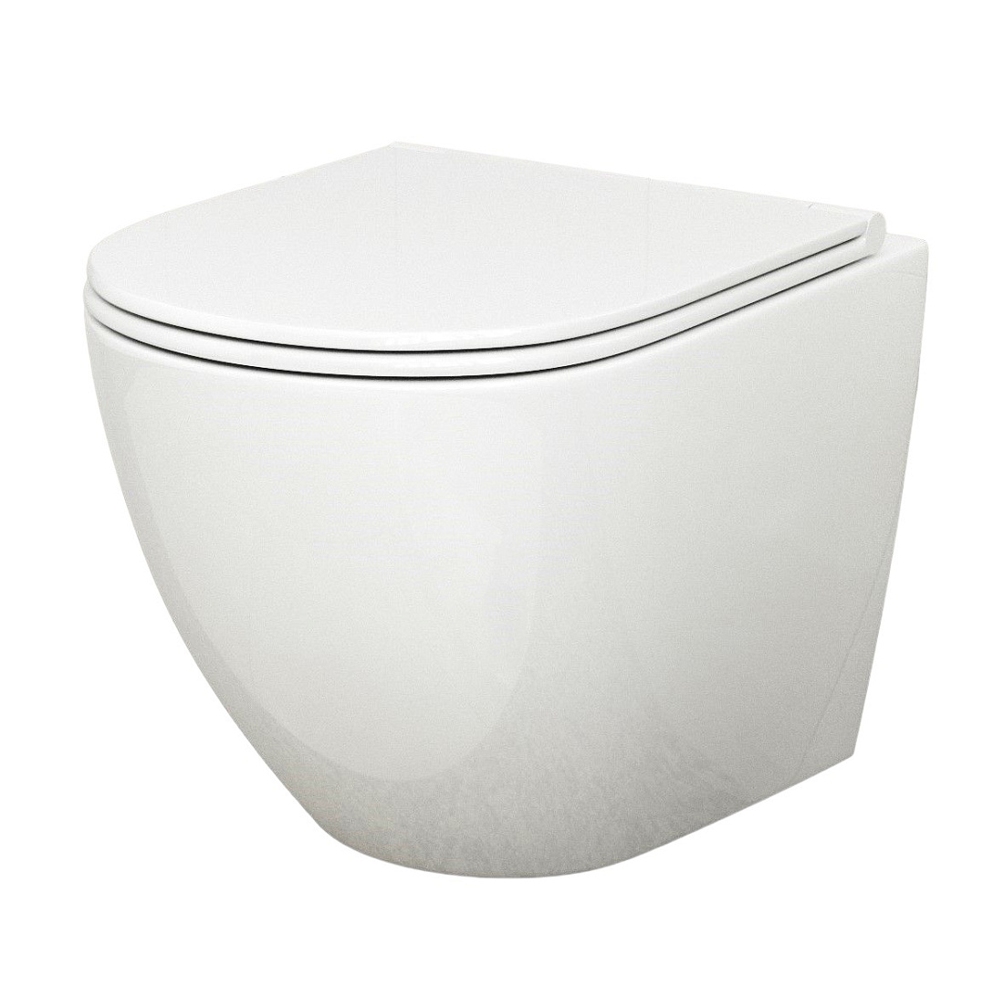 Унитаз подвесной безободковый Bauedge Dream BL0001, белый