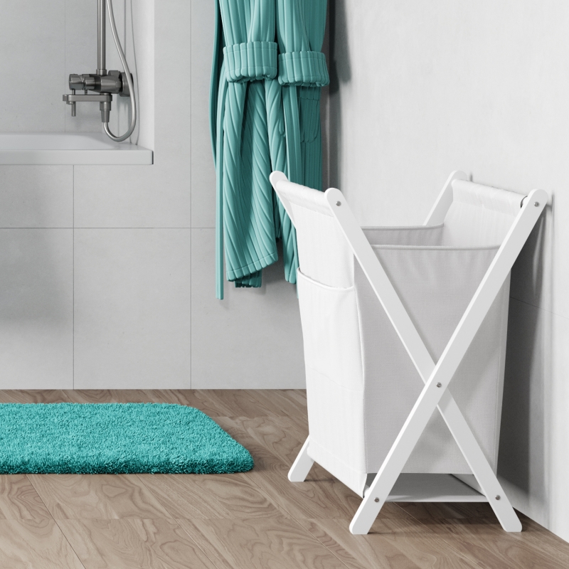 Корзина для белья WasserKRAFT Nau WB-773 WB-773-L белая