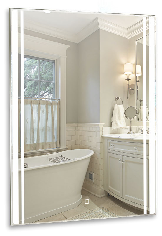 Зеркало Azario Aldo 600х800 LED-подсветка, сенсорный выключатель с функцией диммера