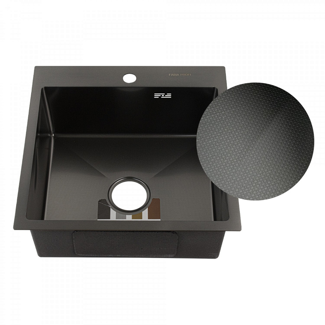 Мойка кухонная Fabia Profi Decor 50503DG графит