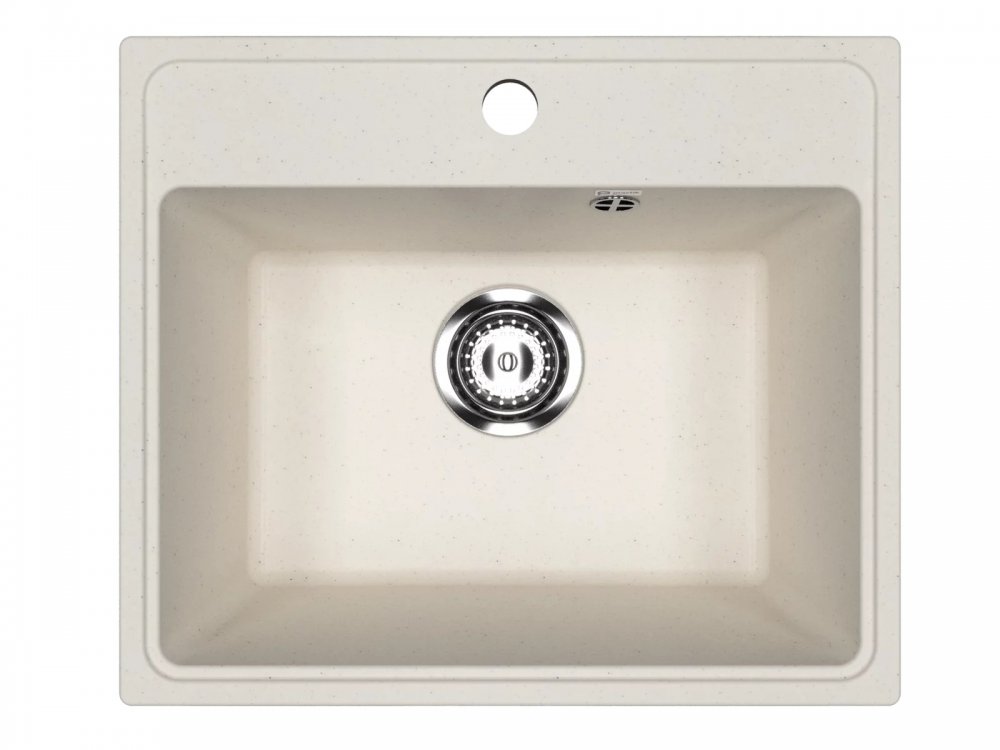 Мойка кухонная Practik PR-M 490-001 49 см, белый камень