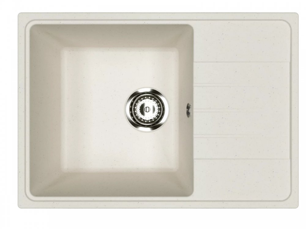 Мойка кухонная Practik PR-M 600-001 60 см, белый камень