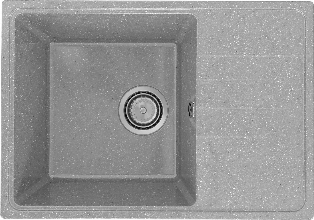 Мойка кухонная Practik PR-M 600-003 60 см, светло-серая