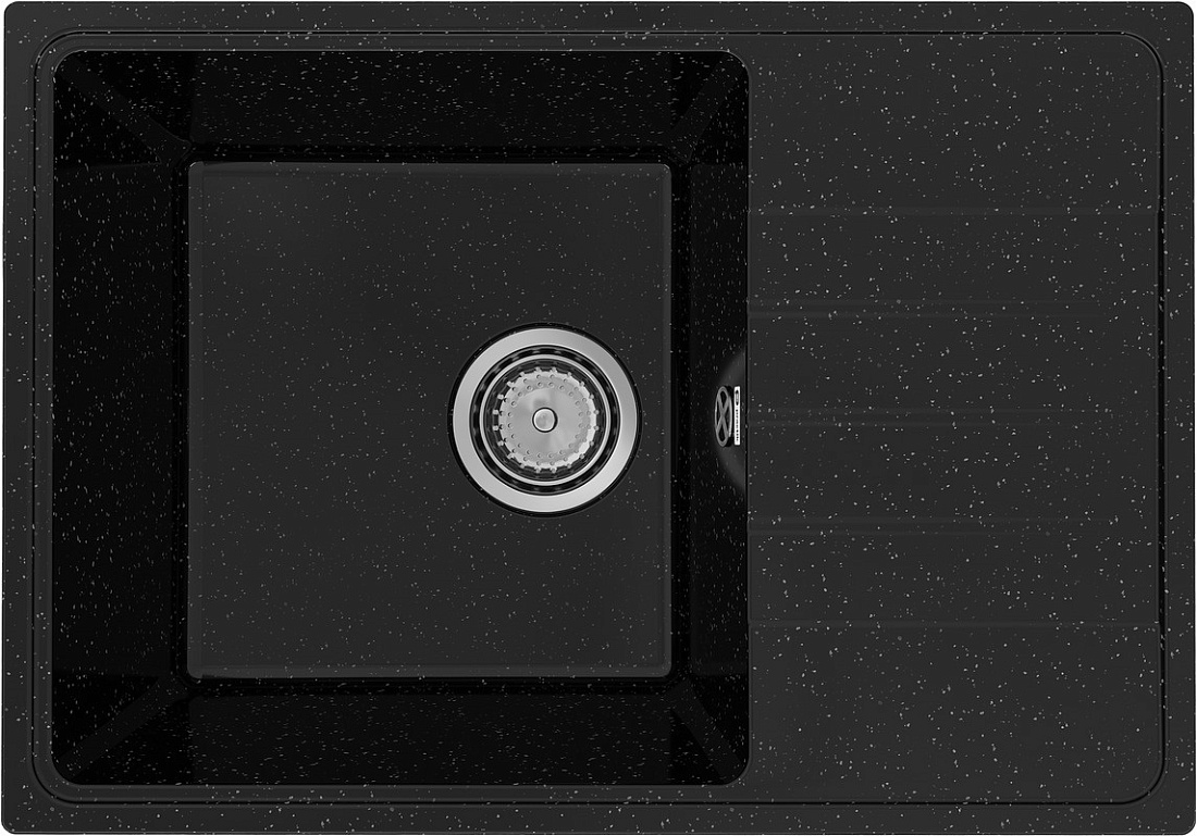 Мойка кухонная Practik PR-M 600-004 60 см, черный оникс