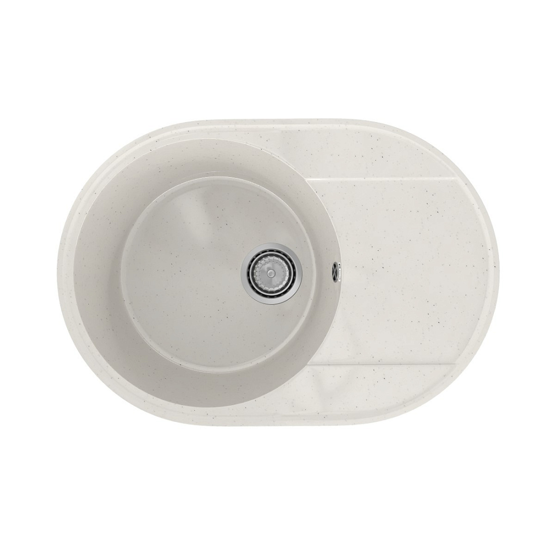 Мойка кухонная Practik PR-M 610-001 61 см, белый камень