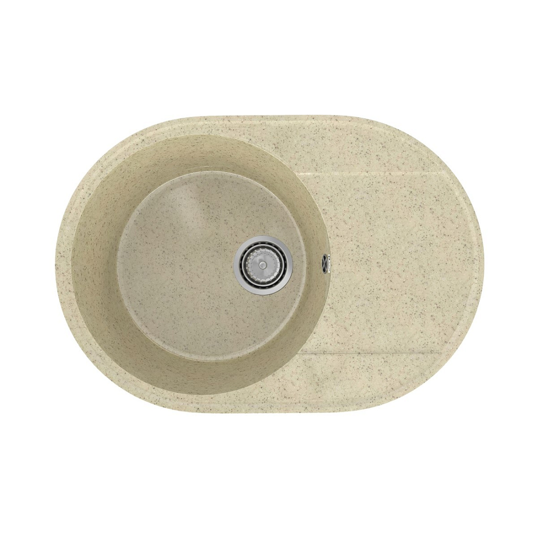 Мойка кухонная Practik PR-M 610-002 61 см, слоновая кость