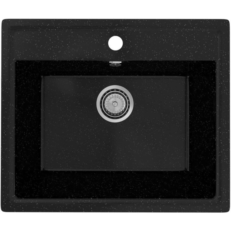 Мойка кухонная Practik PR-M 565-004 56,5 см, черный оникс