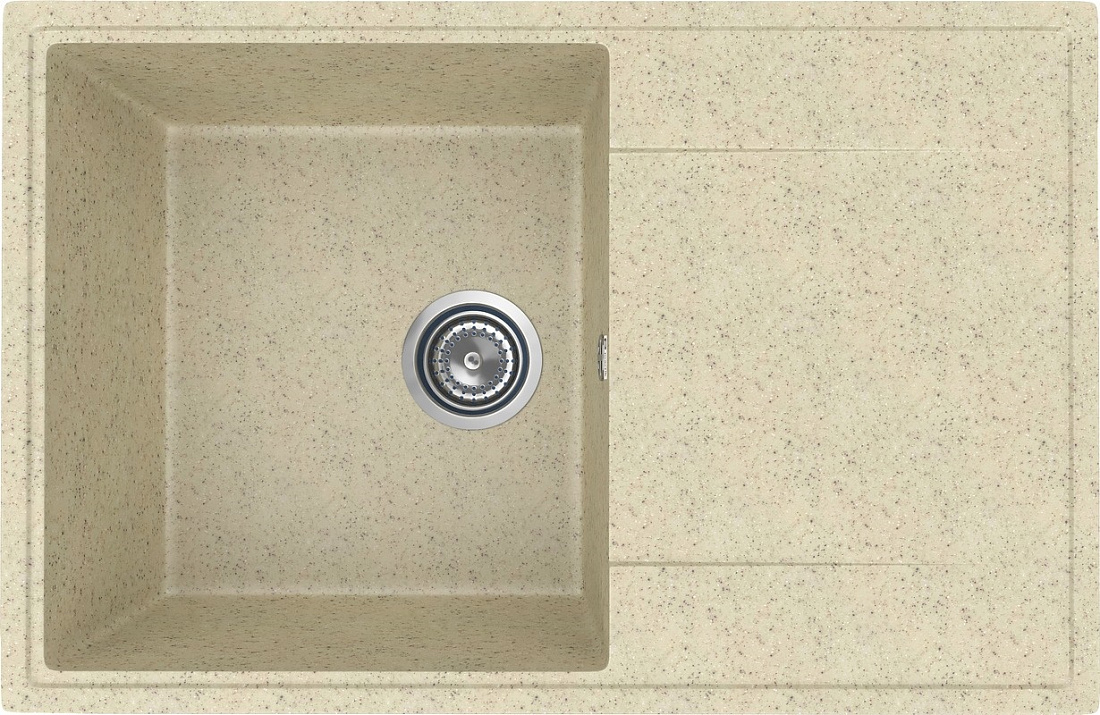 Мойка кухонная Practik PR-M 735-002 73,5 см, слоновая кость