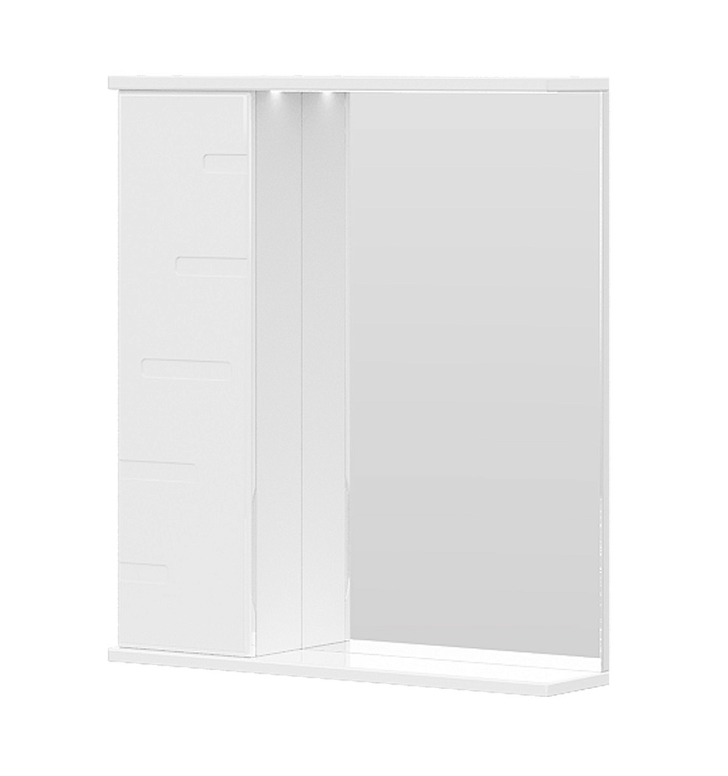 Зеркало-шкаф Volna Joli 50 L с подсветкой, белый