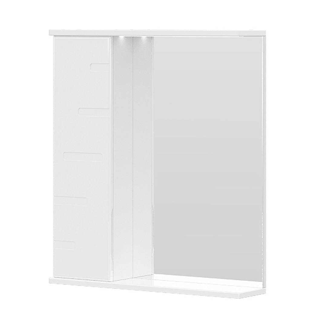 Зеркало-шкаф Volna Joli 60 L с подсветкой, белый