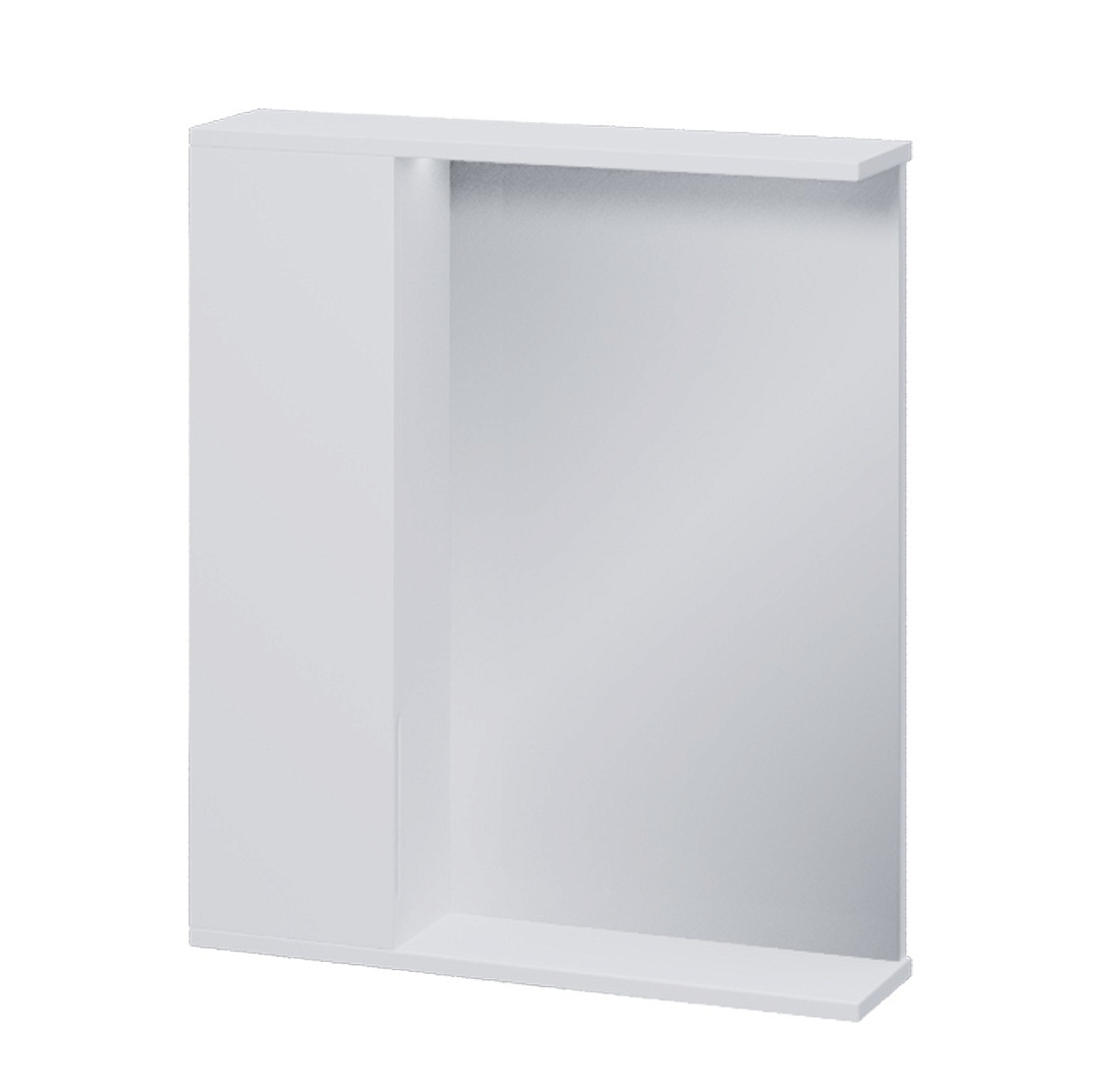 Зеркало-шкаф Volna Lake 70 L с подсветкой, белый