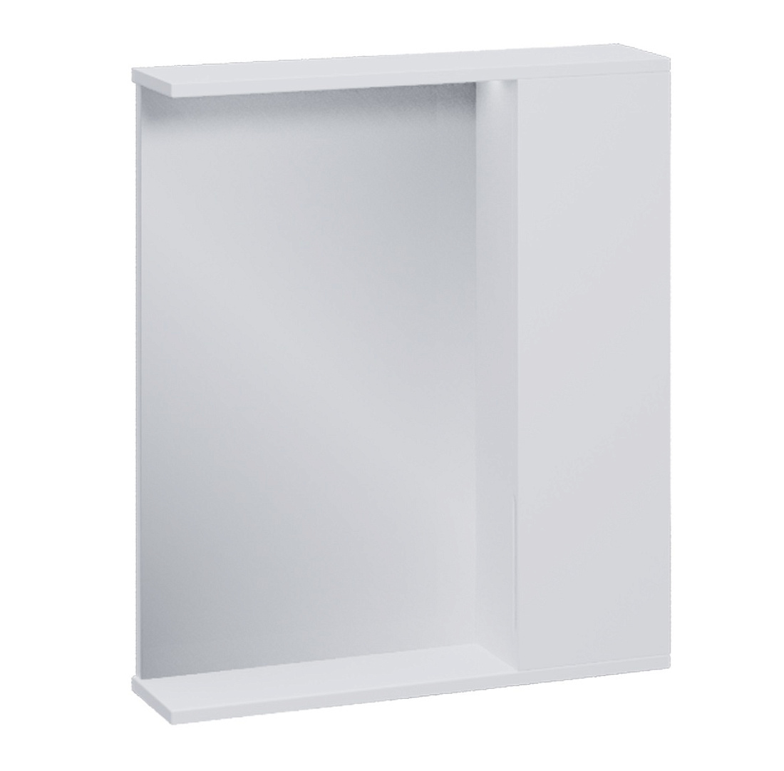 Зеркало-шкаф Volna Lake 70 R с подсветкой, белый