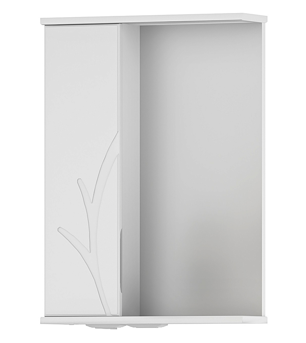 Зеркало-шкаф Volna Adel 50 L с подсветкой, белый