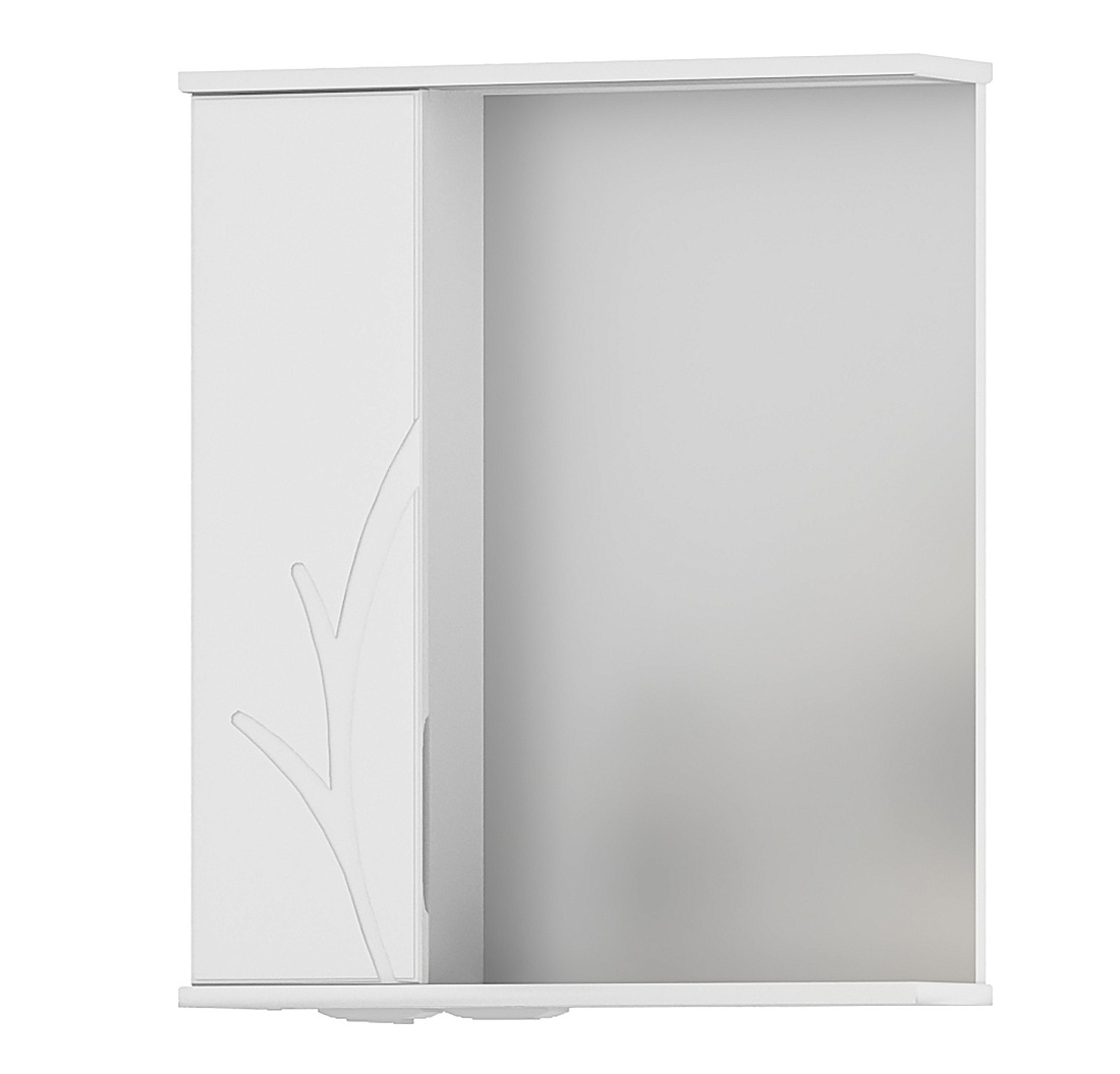 Зеркало-шкаф Volna Adel 60 L с подсветкой, белый