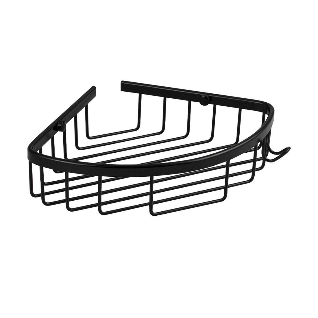 Полка Titan 76060 угловая, черная